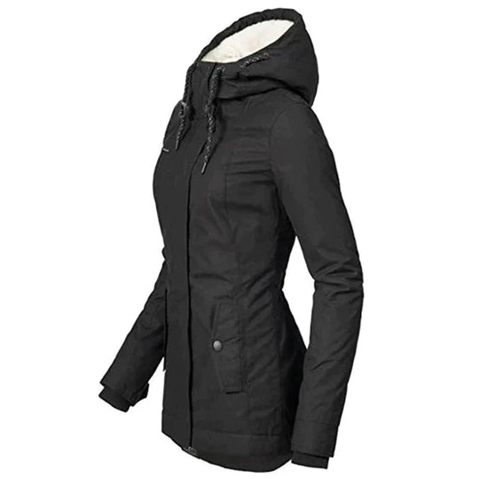 Damen Wintermantel Lang Mit Klassischem Design