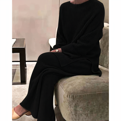 Damen Freizeitpullover und Hosen Set