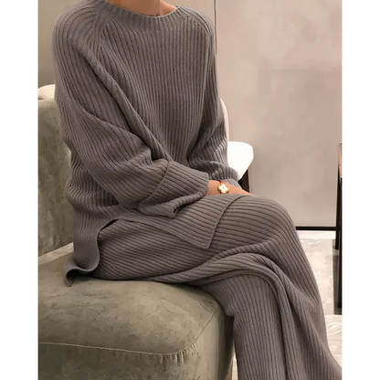 Damen Freizeitpullover und Hosen Set