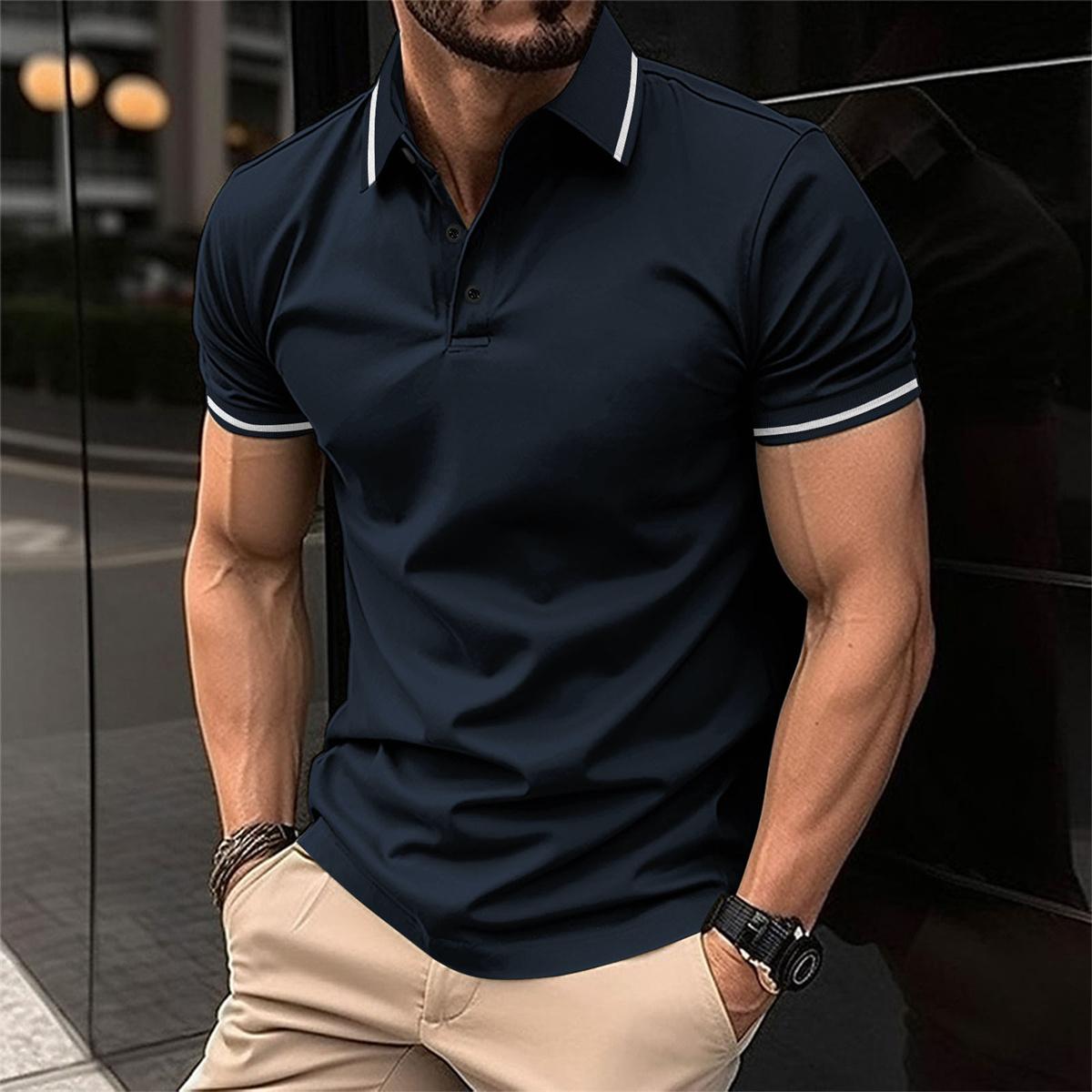 Herren Poloshirt Mit Klassischem Kragen