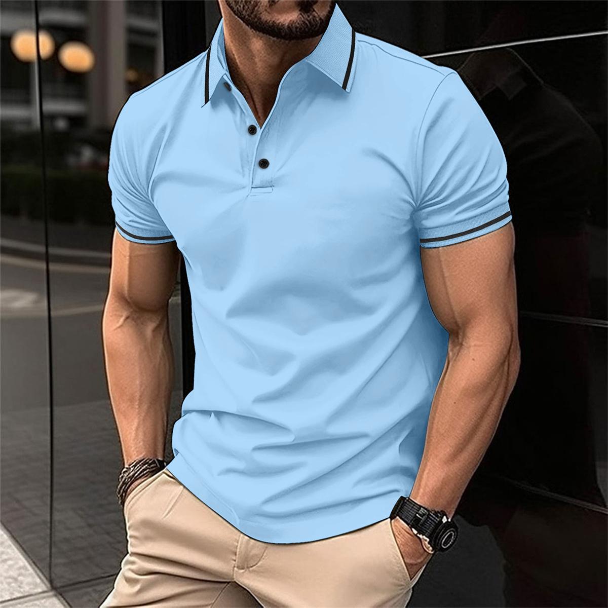 Herren Poloshirt Mit Klassischem Kragen