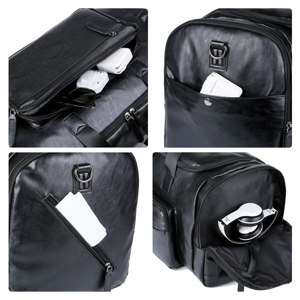 Großvolumige Duffel Reisetasche mit Schultergurt für Herren