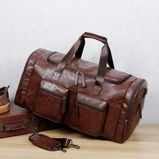 Großvolumige Duffel Reisetasche mit Schultergurt für Herren