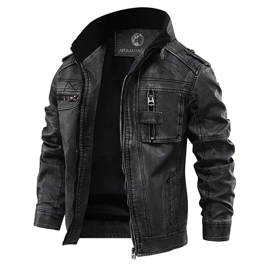 Herren Jacke Mit Klassischem Schnitt Und Reißverschluss