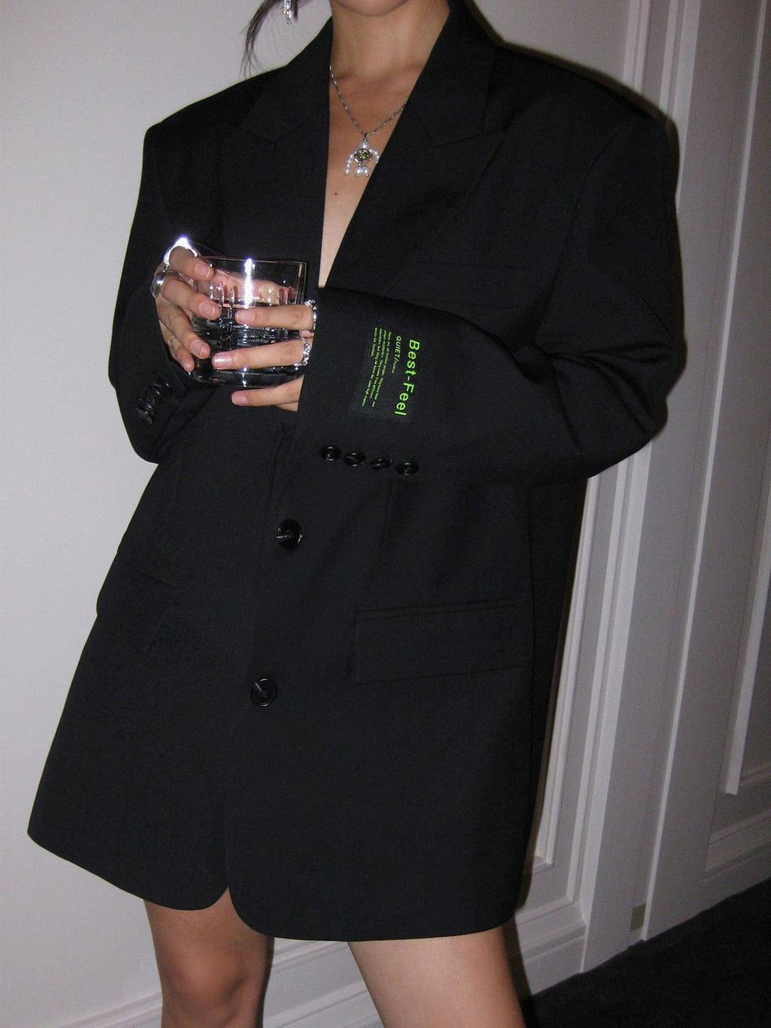 Damen Blazer Mit Oversize Schnitt Und Klassischem Revers