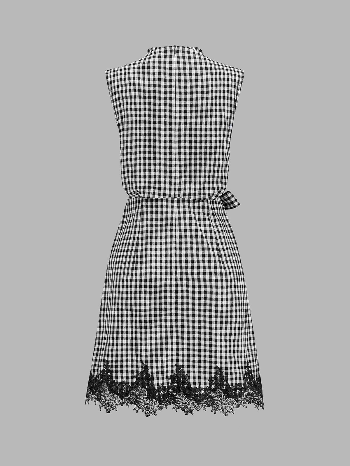 Damen-Minikleid mit Taillengürtel in Seitenansicht