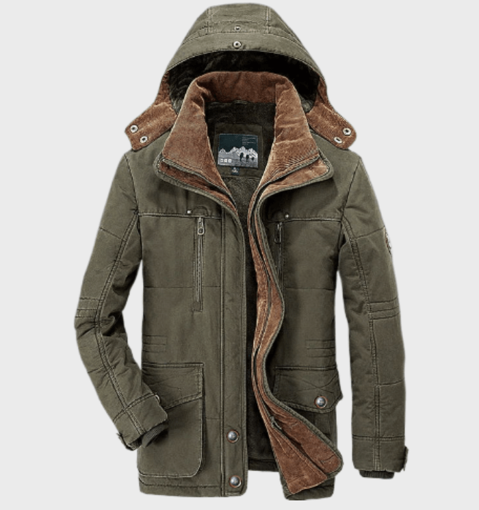 Herren Winterjacke Mit Kapuze Für Kalte Tage