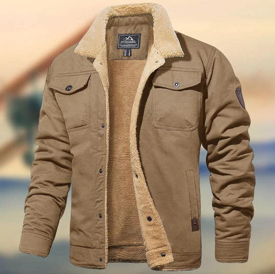Herren Winterjacke Mit Klassischem Schnitt Und Warmer Fütterung