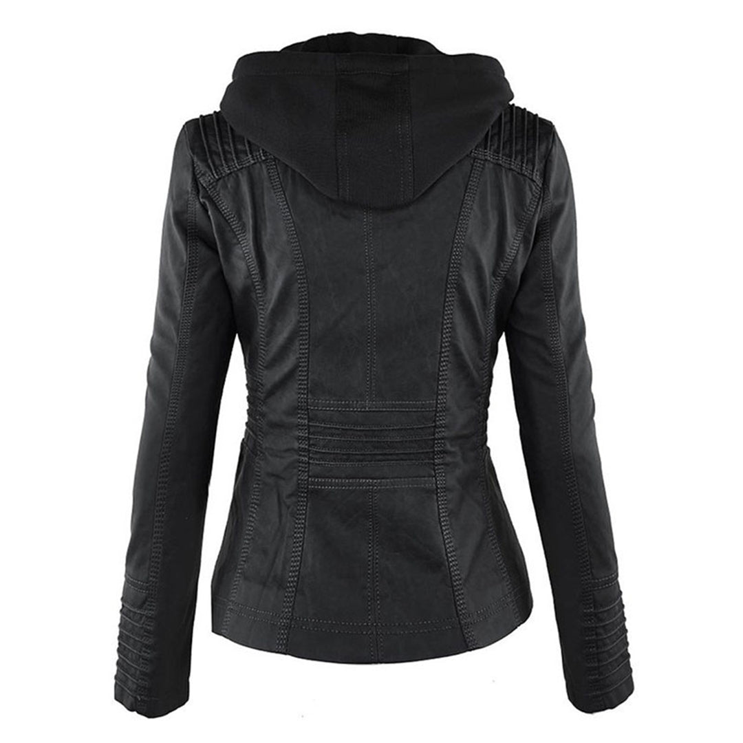 Damen Jacke Mit Kapuze Im Wetterfesten Design