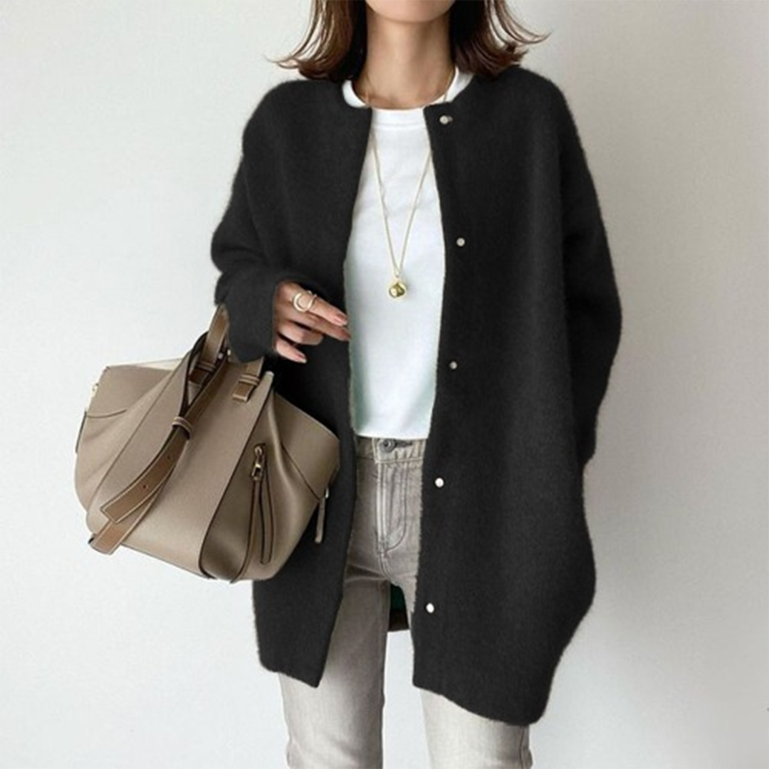 Damen Strickjacke Mit Raffiniertem Design