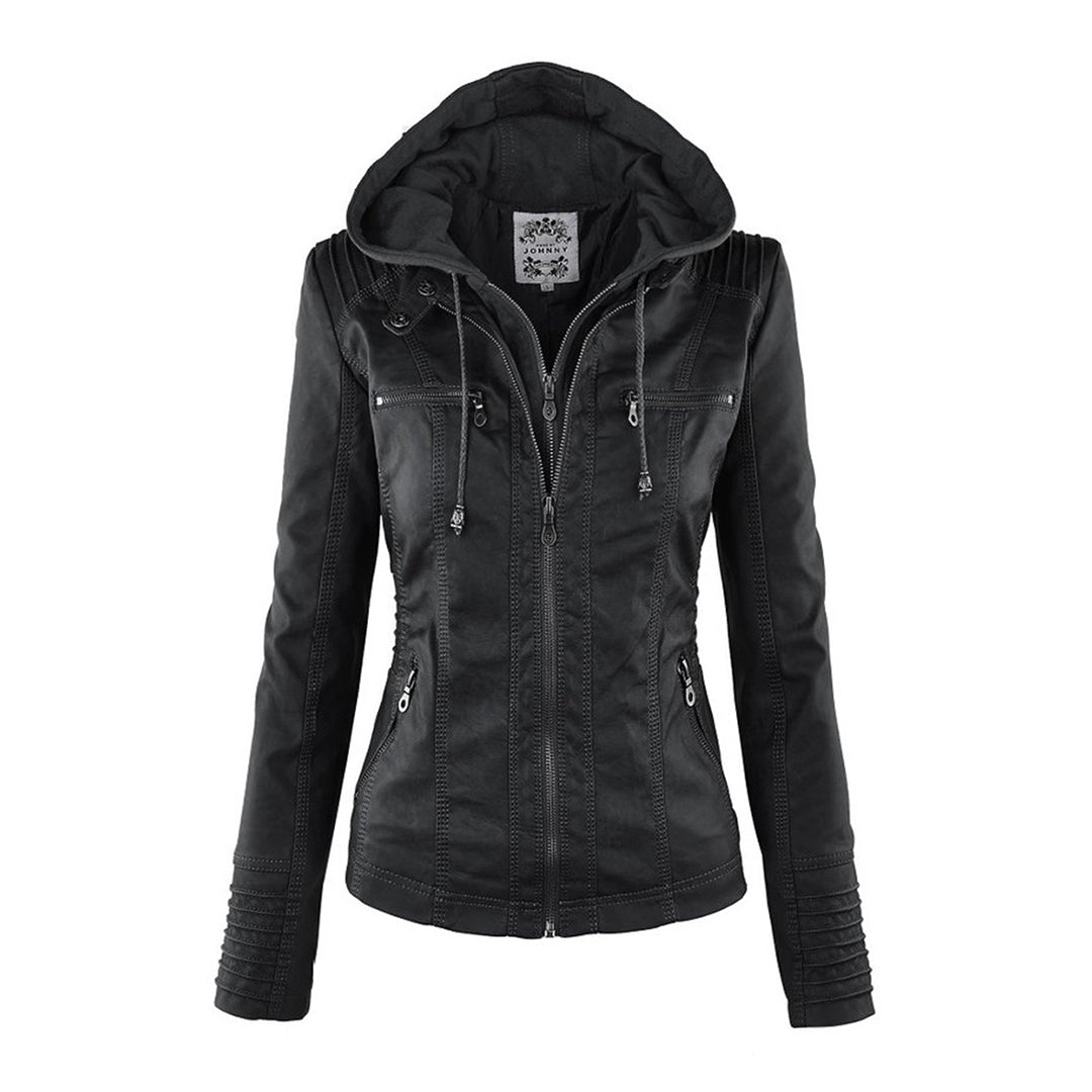 Damen Jacke Mit Kapuze Im Wetterfesten Design