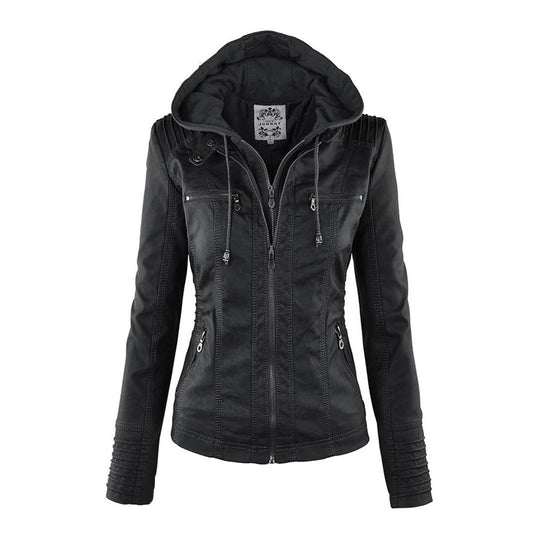 Damen Jacke Mit Kapuze Im Wetterfesten Design