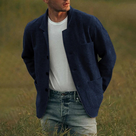 Herren Übergangsjacke Mit Mehreren Taschen