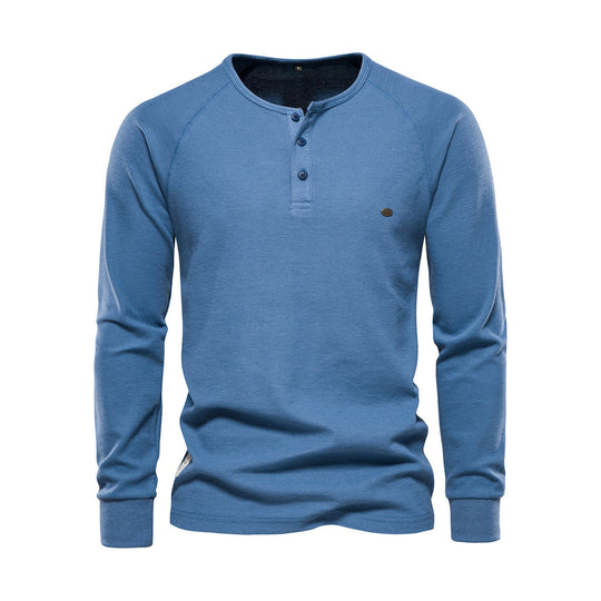 Herren Sommer Langarmhemd