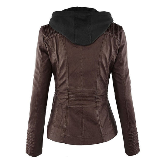 Damen Jacke Mit Kapuze Im Wetterfesten Design