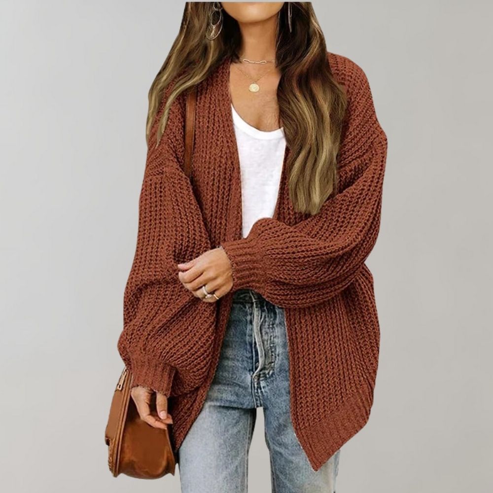 Damen Strick Gilet Im Lässigen Stil