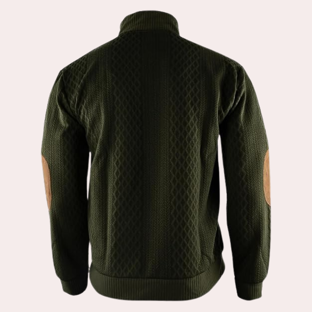 Herren Pullover Mit Kragen Und Knopfleiste