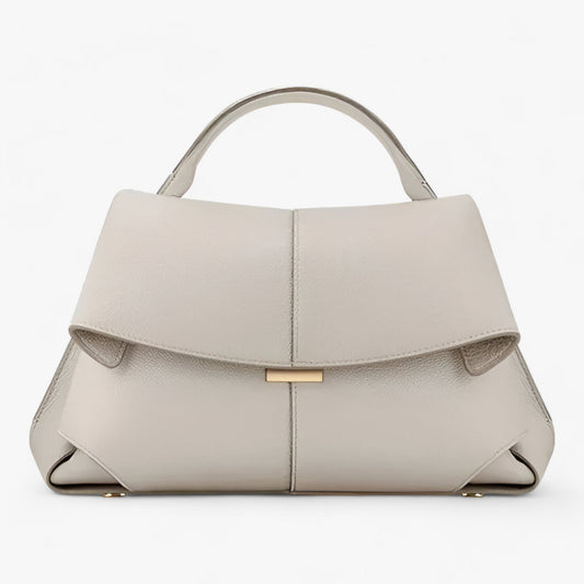 Luxuriöse Trapez-Handtasche mit Goldverschluss für Damen