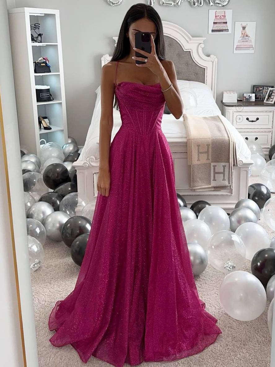 Damen Maxikleid Mit Glänzendem Stoff Und Rückenfreiem Design