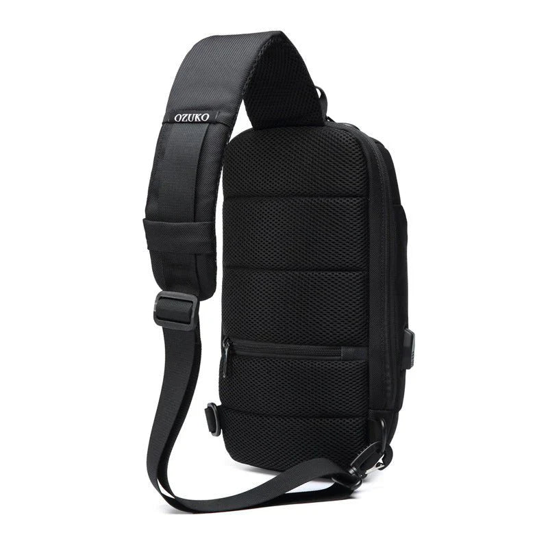 Diebstahlsichere Crossbody-Tasche mit USB-Anschluss für Damen