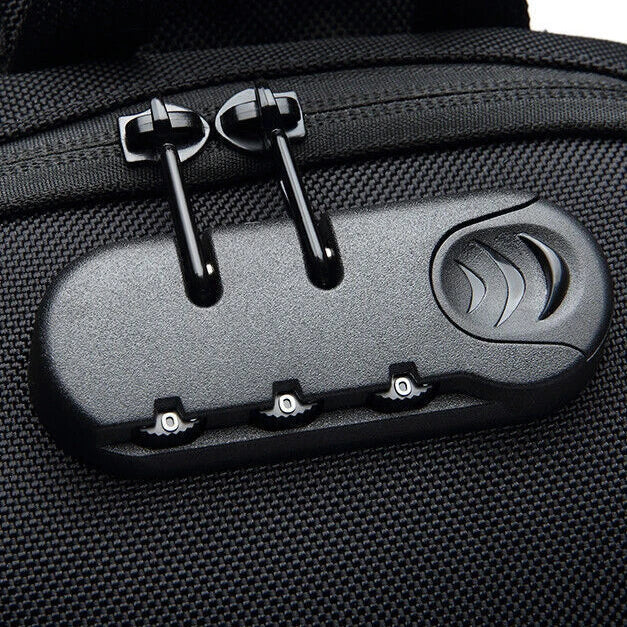 Diebstahlsichere Crossbody-Tasche mit USB-Anschluss für Damen
