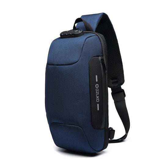Diebstahlsichere Crossbody-Tasche mit USB-Anschluss für Damen