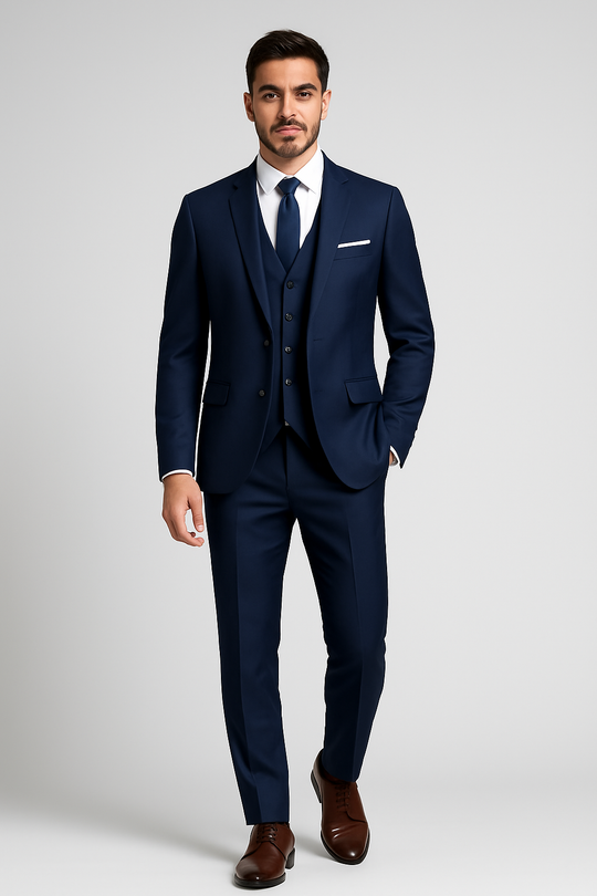 Herren Anzug Set Mit Weste Und Maßgeschneiderter Hose