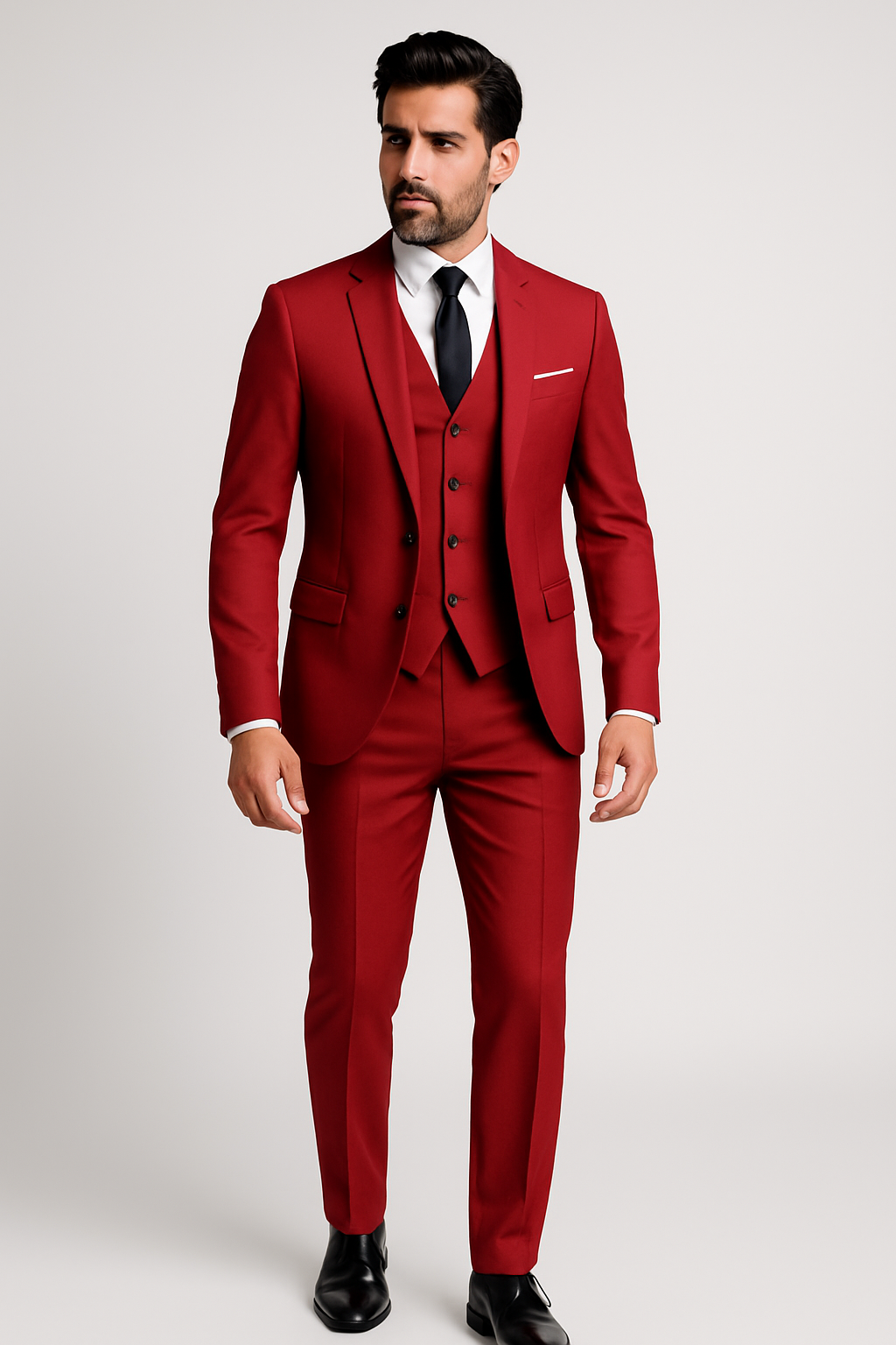Herren Anzug Set Mit Weste Und Maßgeschneiderter Hose