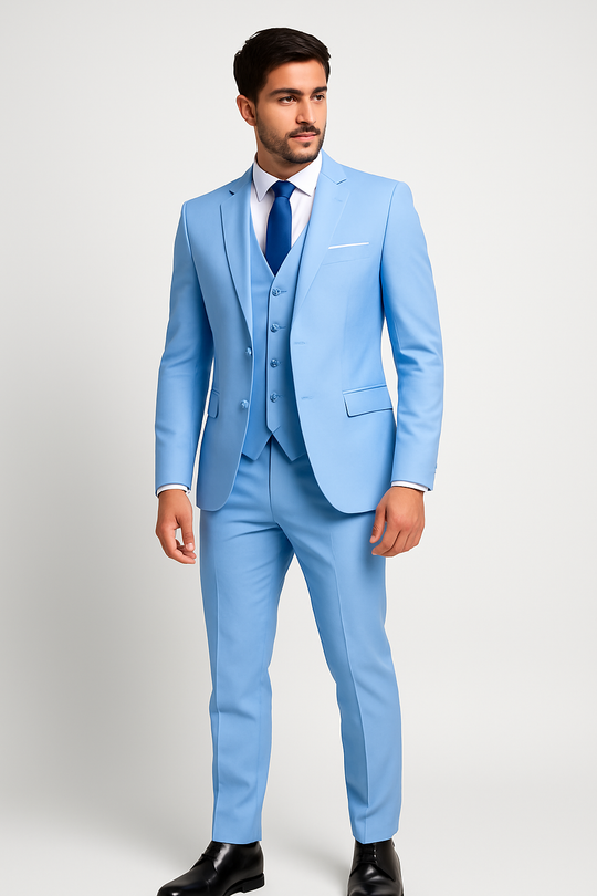 Herren Anzug Set Mit Weste Und Maßgeschneiderter Hose