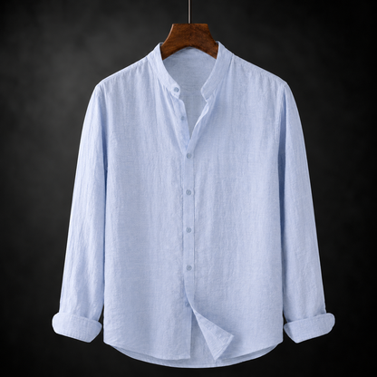 Herren Leinenhemd Leichtes Relaxed Fit