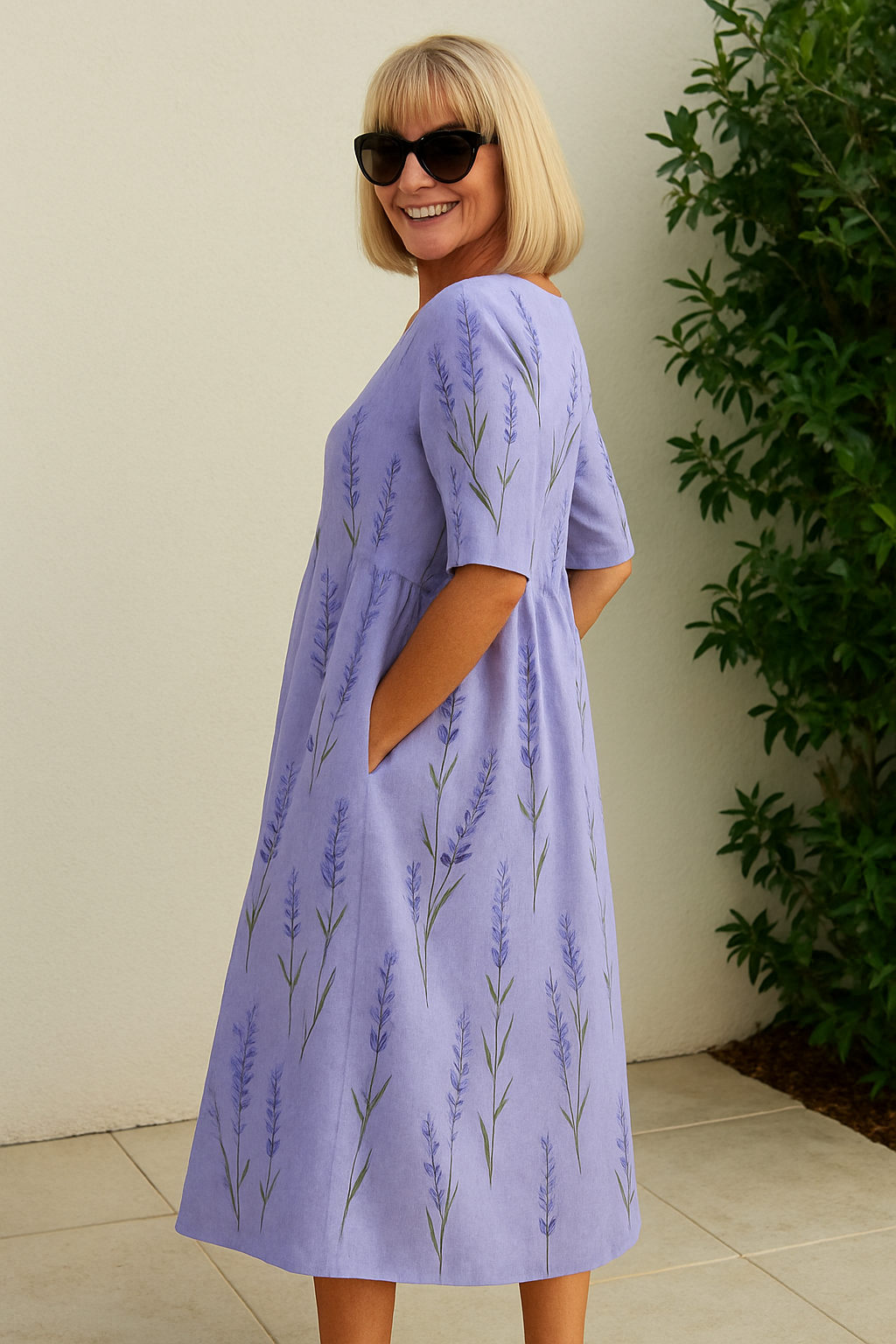 Legeres Midikleid für Damen - Mühelos Elegante Alltagskleidung
