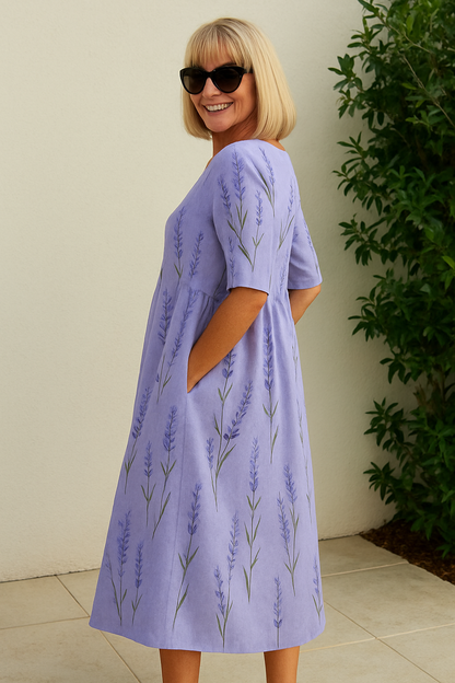 Legeres Midikleid für Damen - Mühelos Elegante Alltagskleidung