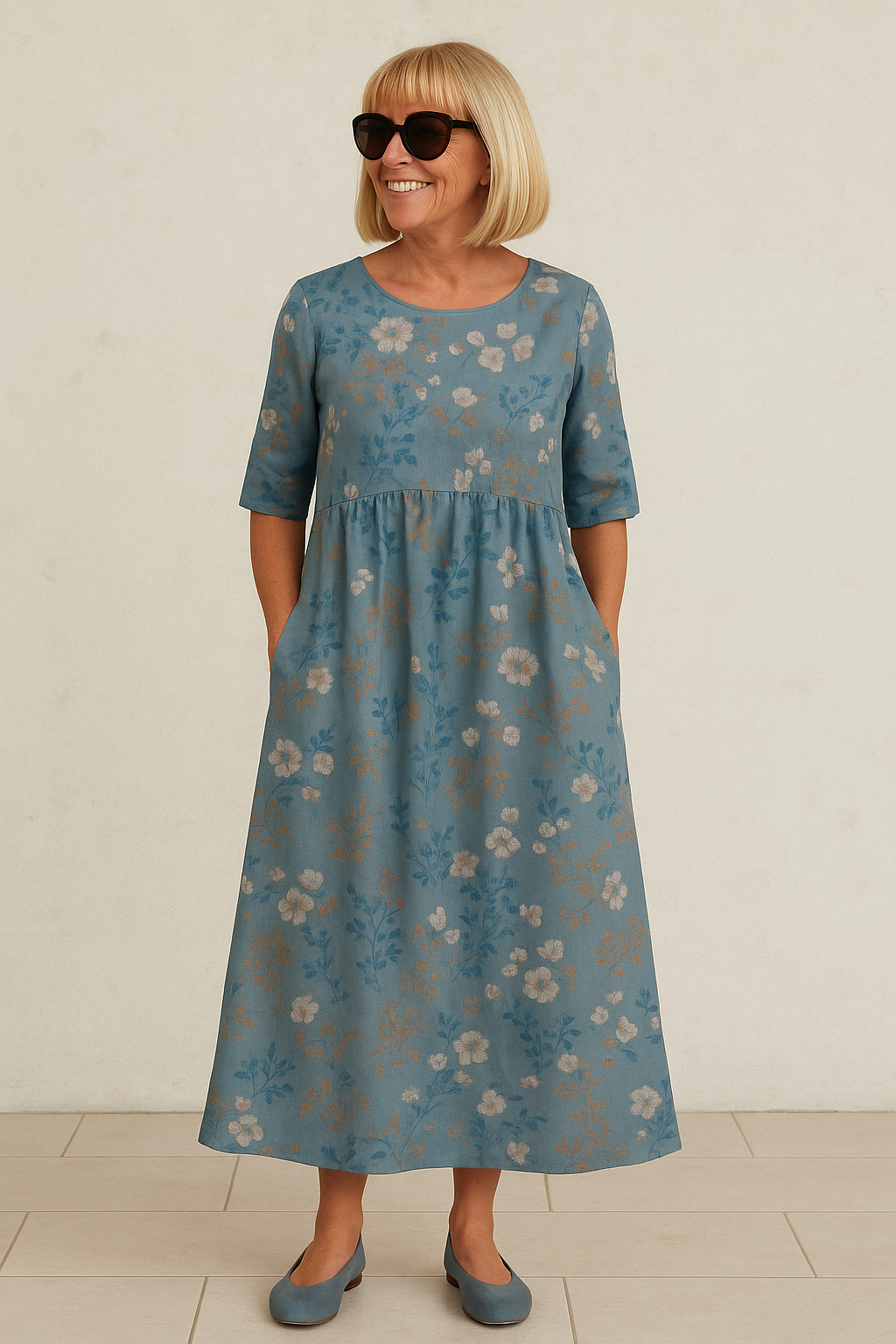 Legeres Midikleid für Damen - Mühelos Elegante Alltagskleidung