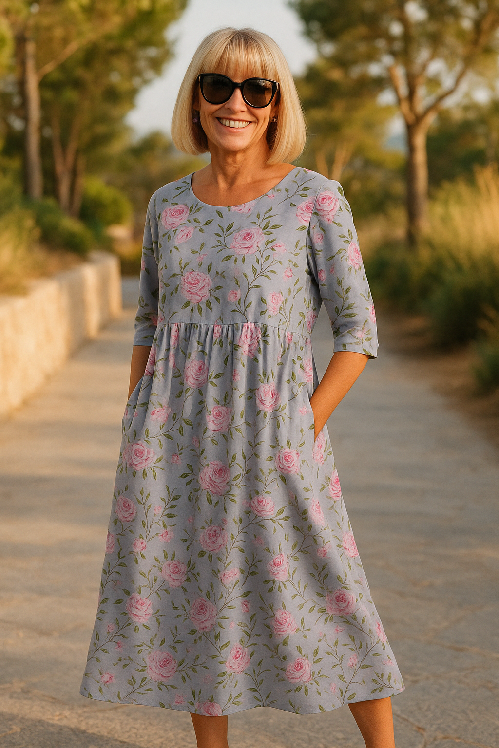 Legeres Midikleid für Damen - Mühelos Elegante Alltagskleidung