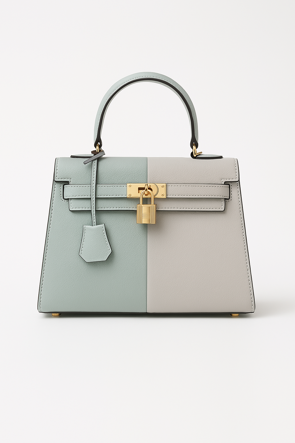 Zweifarbige elegante Handtasche für Damen