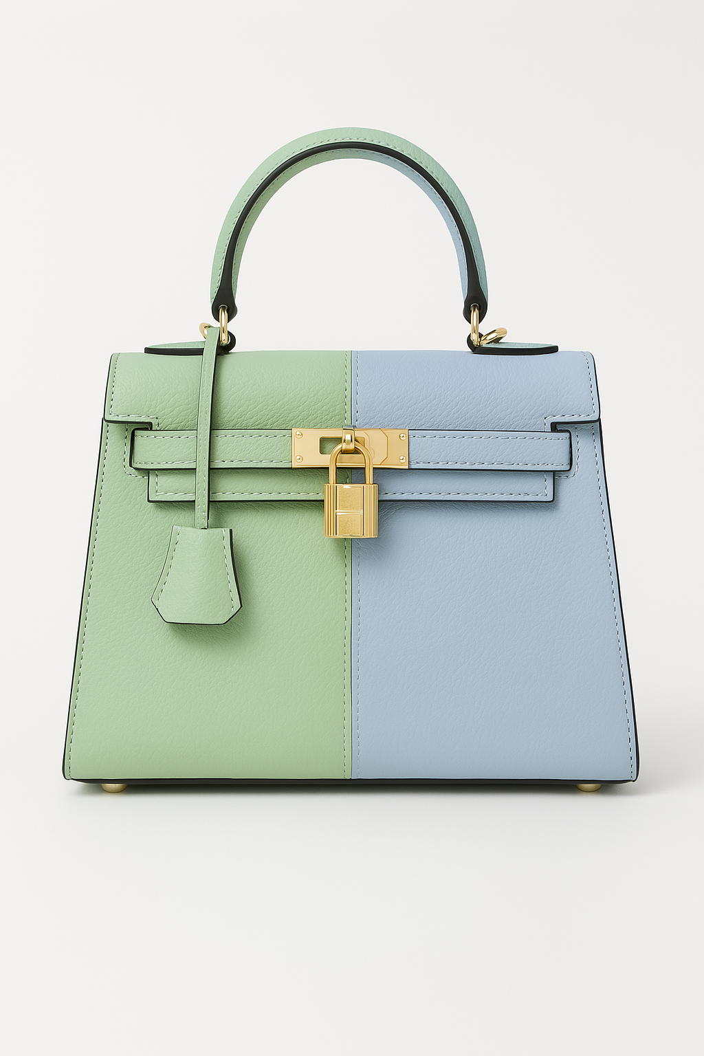 Zweifarbige elegante Handtasche für Damen