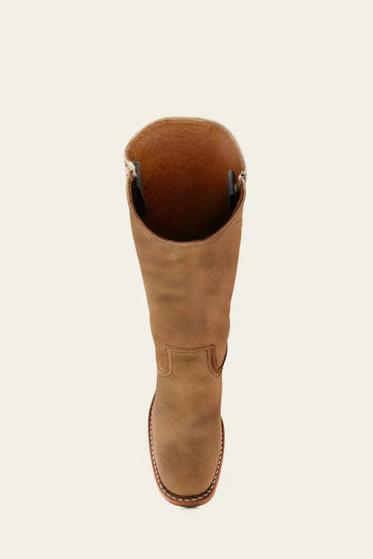 Damen Lederstiefel Mit Blockabsatz Im Klassischen Design