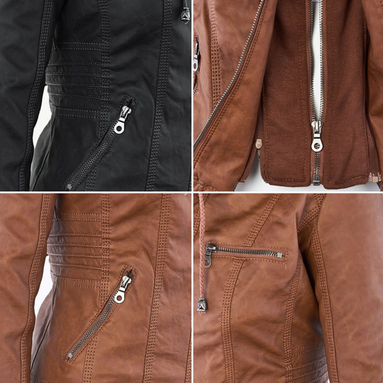 Damen Jacke Mit Kapuze Im Wetterfesten Design