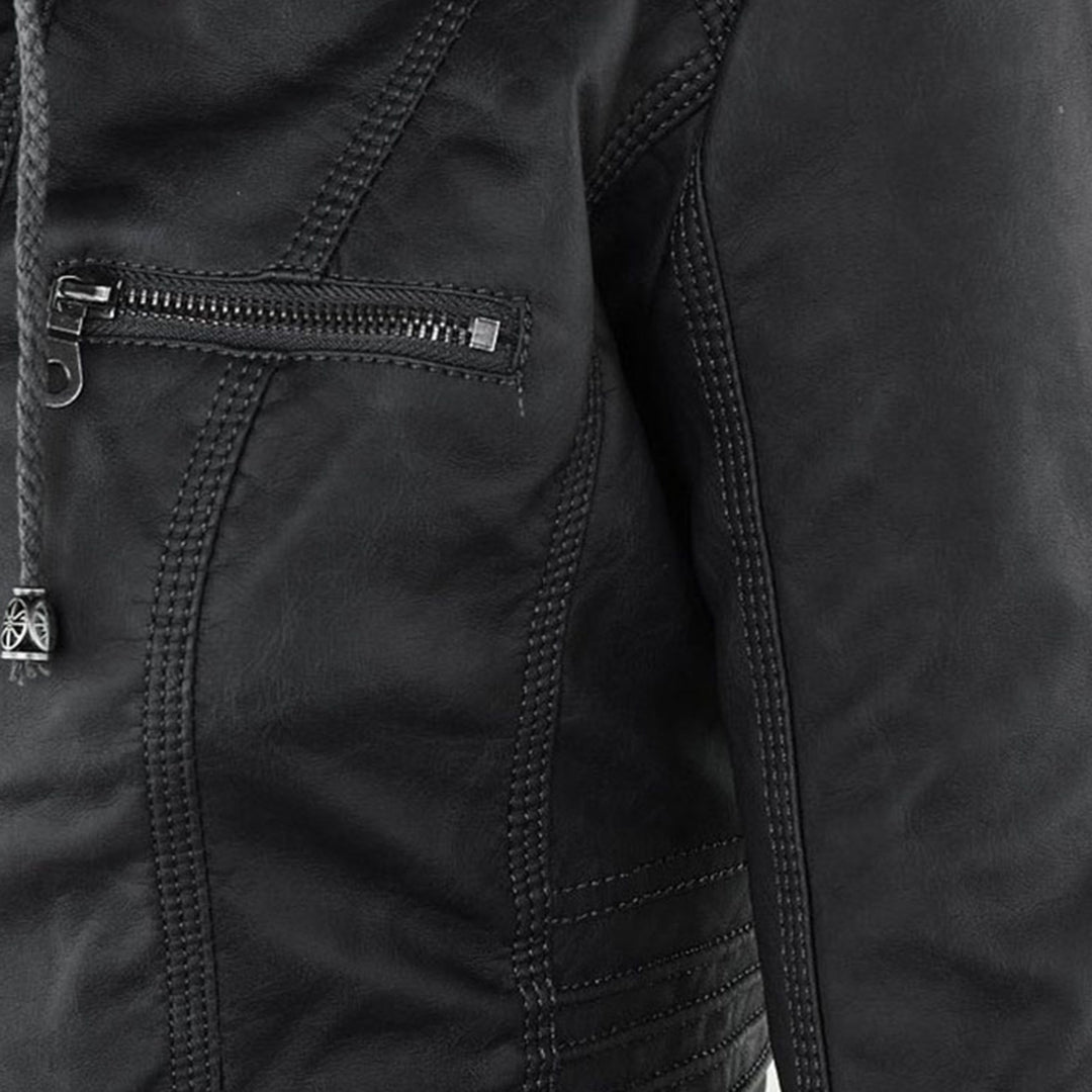 Damen Jacke Mit Kapuze Im Wetterfesten Design