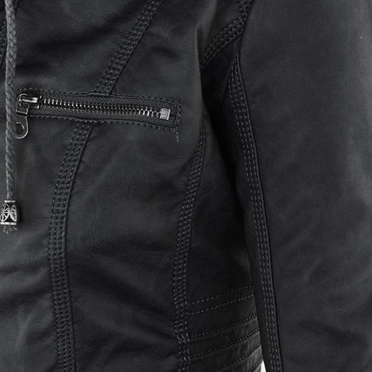 Damen Jacke Mit Kapuze Im Wetterfesten Design