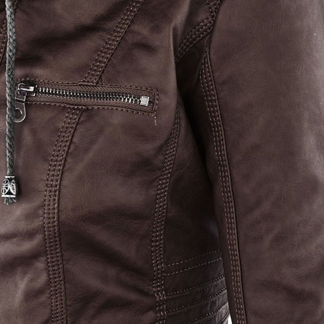 Damen Jacke Mit Kapuze Im Wetterfesten Design
