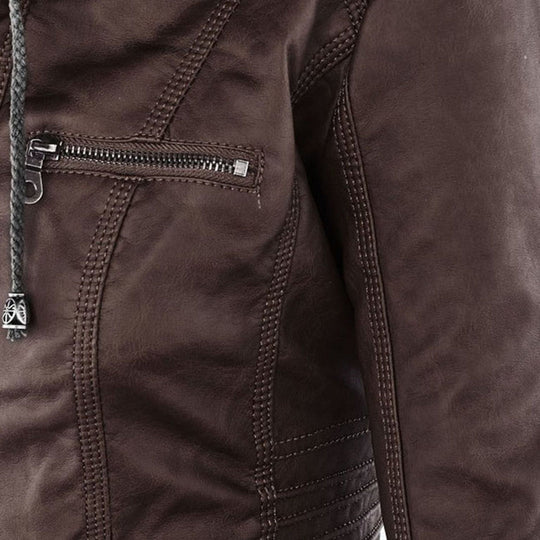 Damen Jacke Mit Kapuze Im Wetterfesten Design
