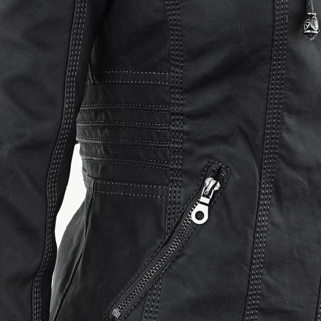 Damen Jacke Mit Kapuze Im Wetterfesten Design