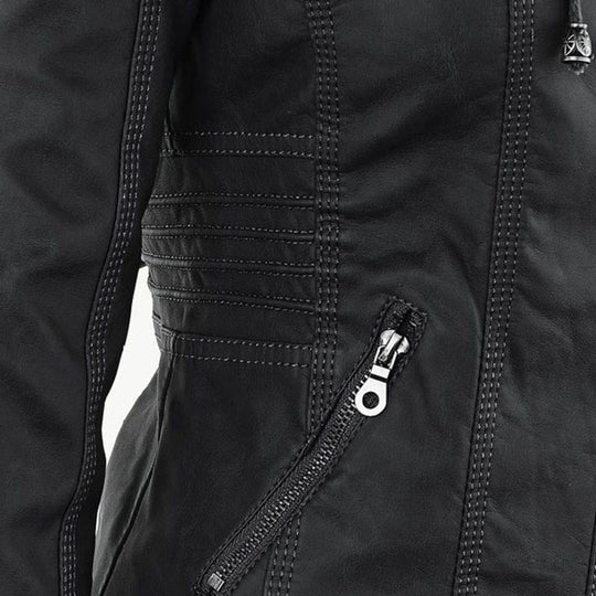 Damen Jacke Mit Kapuze Im Wetterfesten Design