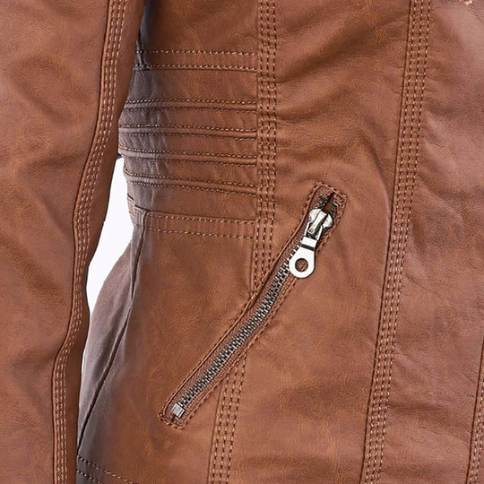 Damen Jacke Mit Kapuze Im Wetterfesten Design
