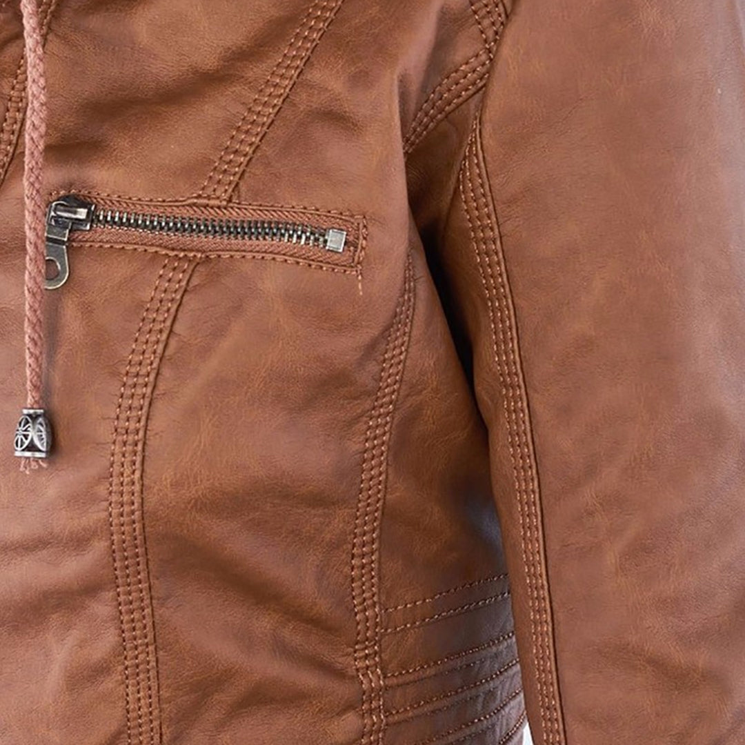 Damen Jacke Mit Kapuze Im Wetterfesten Design