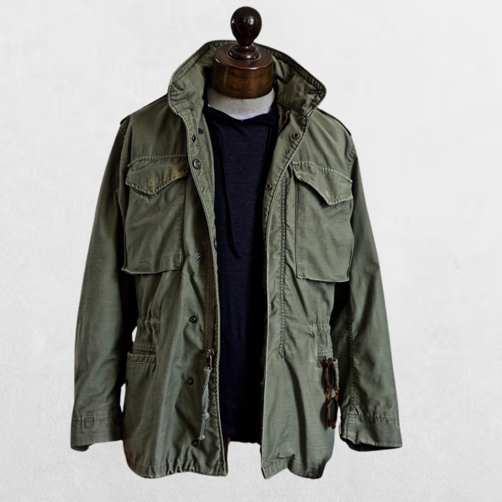 Herren Feldjacke Im Militärstil Mit Mehreren Taschen