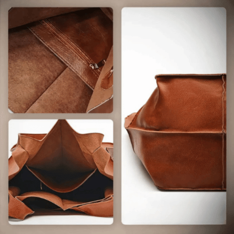 Geräumige Henkeltasche mit Vintage-Charme für Damen