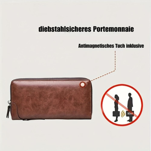 RFID-geschütztes Langportemonnaie für Herren