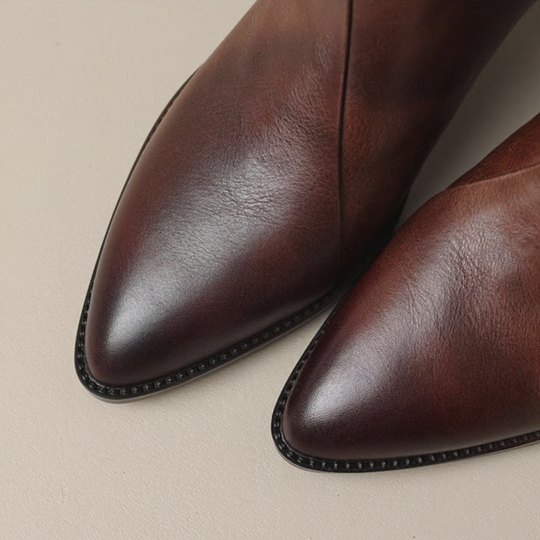 Damen Stiefeletten Mit Blockabsatz Und Klassischem Design